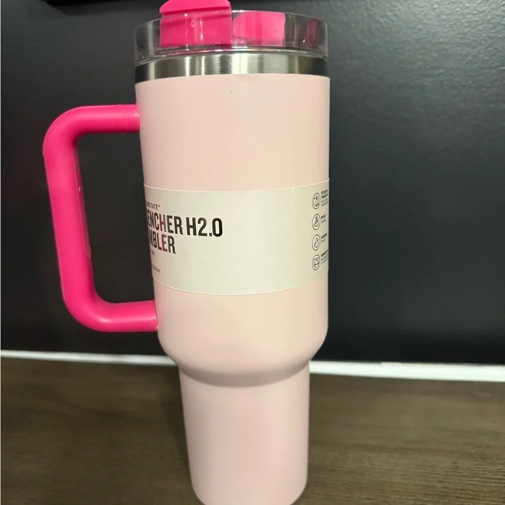 Stanley Pink Insulated Mug with Hot Pink Handle 40oz